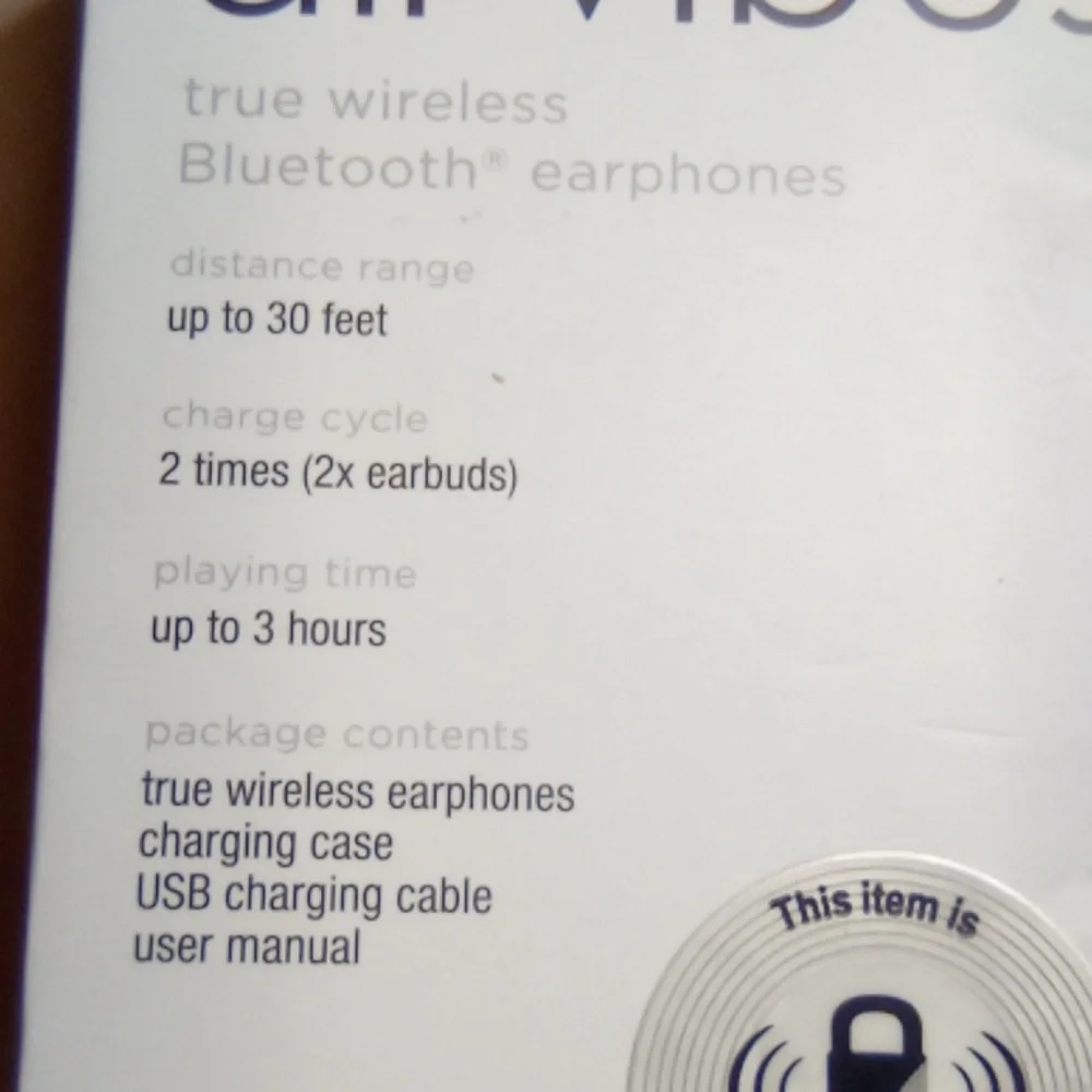 Vivitar Bluetooth metallic accent air vibes earbuds (Bluetooth)